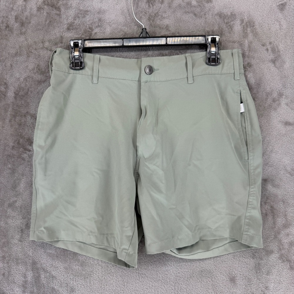 Onia Mens Sage Green Hybrid Shorts Size Small Stretch Quick Dry OM 22 740